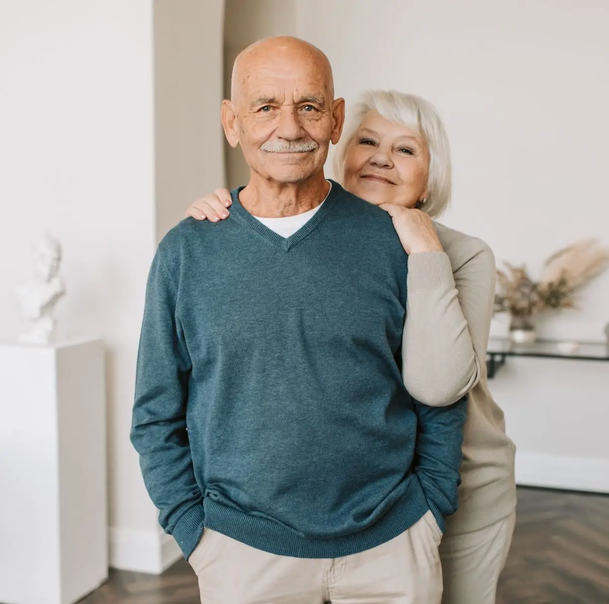 Mature couple at home